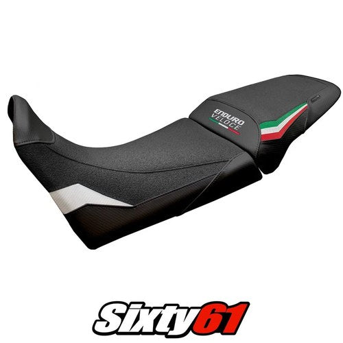 MV Agusta Enduro Veloce 2024-2025 Seat Cover Tappezzeria Comfort Grip White Ita
