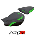 Kawasaki Ninja ZX 10 R 2006-2007 Seat Cover Tappezzeria Green Black