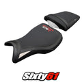 Triumph Daytona 675R 2006 2007 2008 2009-2012 Seat Cover Tappezzeria White Black