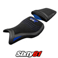 Triumph Daytona 675R 2006 2007-2012 Seat Cover Tappezzeria Velvet Blue Black