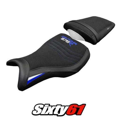 Triumph Daytona 675R 2006-2012 Seat Cover Tappezzeria Ultragrip White Blue Black