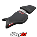 Triumph Daytona 675R 2006-2012 Seat Cover Tappezzeria Comfort White Red Black