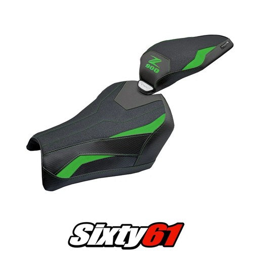 Kawasaki Z900 2025 Seat Cover Tappezzeria Ultragrip Green Black