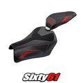 Kawasaki Z900 2025 Seat Cover Tappezzeria Velvet Ultragrip Red Black