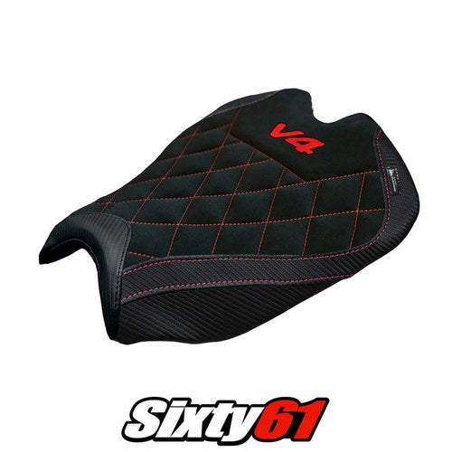 Ducati Streetfighter V4 2025 2026 Seat Cover Tappezzeria Black SE Logo V4