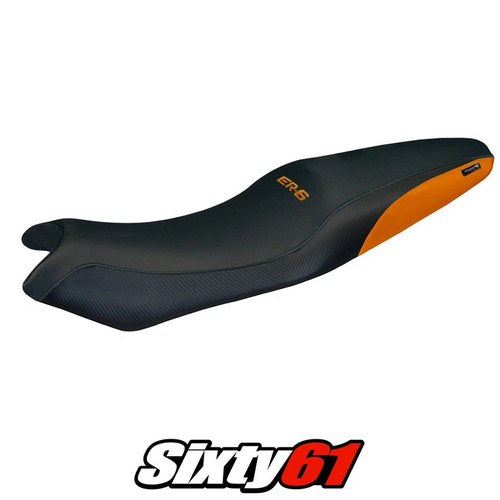 Kawasaki ER 6N / ER 6F 2005 2006 2007-2011 Seat Cover Tappezzeria Orange Black