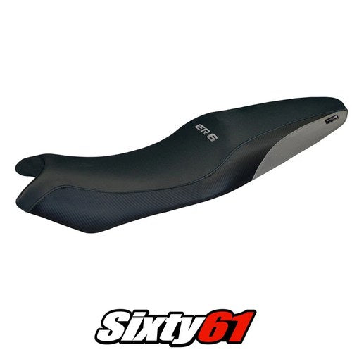 Kawasaki ER 6N / ER 6F 2005 2006-2011 Seat Cover Tappezzeria Comfort Grey Black