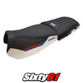 BMW R1300GS Adv Trophy 2024-2026 Seat Cover Tappezzeria Comfort White Red Blue