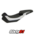 Aprilia Caponord 1200 2013 2014-2017 Seat Cover Tappezzeria Comfort White Black