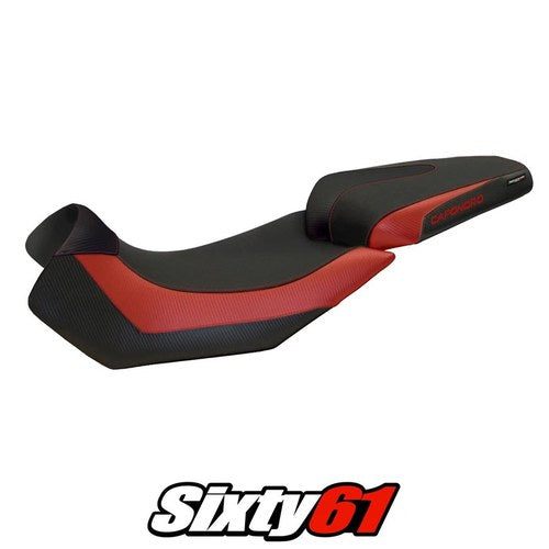 Aprilia Caponord 1200 2013 2014-2017 Seat Cover Tappezzeria Comfort Red Black