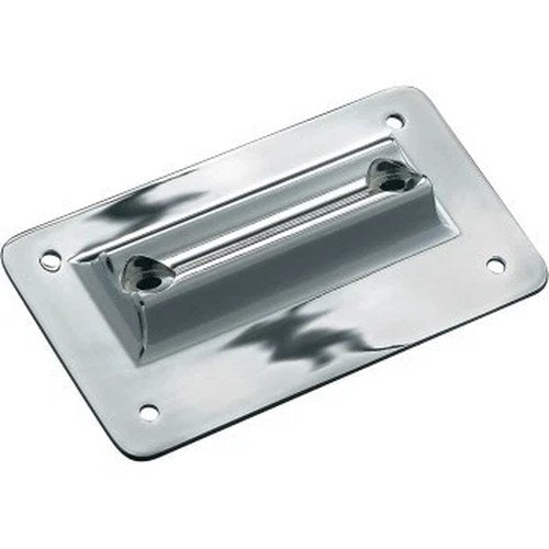 Kuryakyn 113 Chrome Laydown License Plate for 94-08 FLHR/FLTR w/o Tour Pak