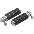 Kuryakyn 8000 Chrome Iso Small Passenger Foot Pegs for Harley Male Mount