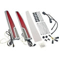 Ciro 40085 Chrome Calade Tail Lights with Red Lens for Tri Glide 14-23