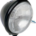 Drag Specialties 2001-0553 Gloss Black 5-3/4" Headlight -H4 Halogen Bottom Mount