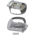 Parts Unlimited 0641-0058 Chrome Plastic Mirror Housings