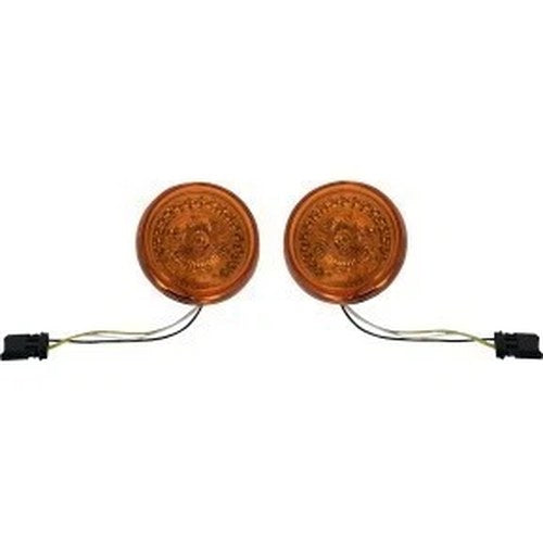 Custom Dynamics PB-AA-JAE-A Amber ProBEAM Halo Front Turn Signals Jae for Cvo