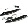 Custom Dynamics Black Windshield Trim Standard LED Turn Signals 15-22 Road Glide