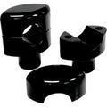 LA Choppers LA-7406-01B Black 1-1/2" Tall Hefty Risers for 1-1/4" Handlebars