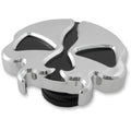 Drag Specialties 0703-0787 Chrome Left Hand Non-Vented Split Skull Gas Cap