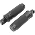 Drag Specialties Stealth Tone Black Custom Footpegs for Harley Male Mount