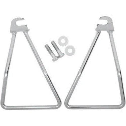 Drag Specialties DS-110854 Chrome Saddlebag Support Brackets 58-86 FL