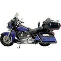 Bassani Psuedo Left-Side Muffler Black Straight Can for Harley Touring 09-20