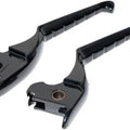 Kuryakyn 10057-2 Black Enygma Clutch & Brake Levers Set for 14-16 FLHT/FLHX