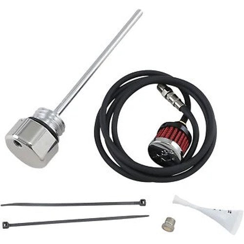 Feuling 3087 Polished Vented Oil Dipstick for Harley Touring 17-22