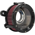 Trask Gloss Black Assault Charge High-Flow Air Cleaner Kit for Touring 08-16