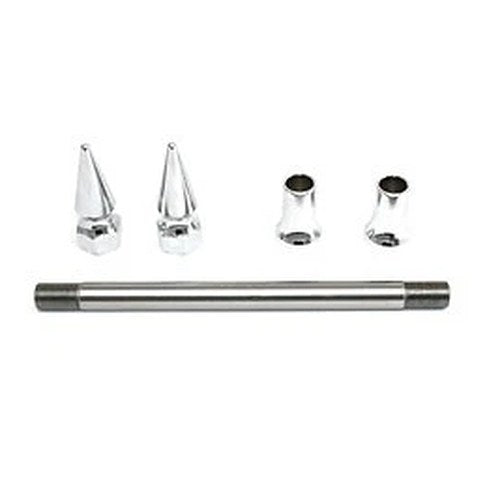 V-Twin 44-0211 Chrome Pike Front Axle Kit
