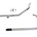 V-Twin 30-3104 Wyatt Gatling Exhaust Drag Pipe Set With Black Slash Tips
