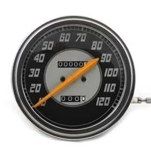 V-Twin 39-0976 Speedometer with 2:1 Ratio and Orange Needle