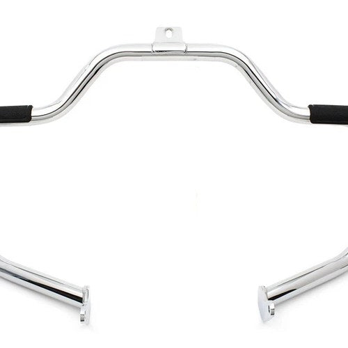 V-Twin 51-0990 Chrome Front Engine Bar with Footpeg Pads
