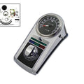 V-Twin 39-0914 Chrome Cast Dash Panel Kit with 2:1 Ratio Speedometer