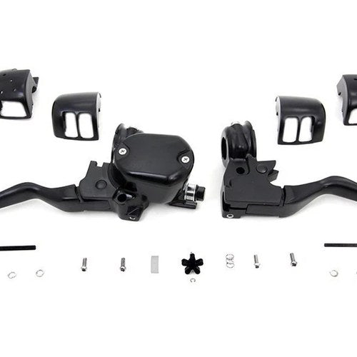 V-Twin 22-0838 Handlebar Control Kit Black