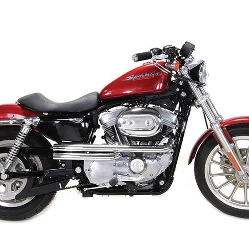 V-Twin 29-0201 Exhaust Drag Pipe Set Straight Cut Chrome