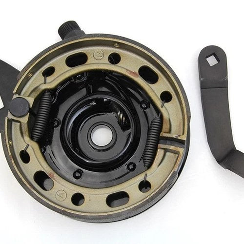 V-Twin 49-1875 45" Black Rear Brake Backing Plate Assembly