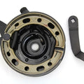 V-Twin 49-1875 45" Black Rear Brake Backing Plate Assembly