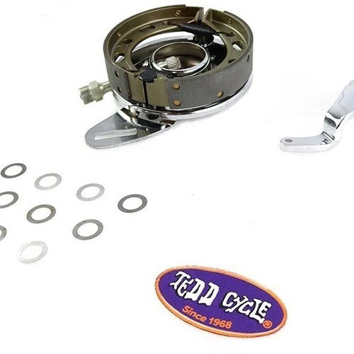V-Twin 49-0520 45" Chrome Rear Brake Backing Plate Assembly