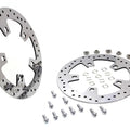 V-Twin 23-0079 11.8" Drilled Front Brake Disc Set Mirror Polished StainlessSteel