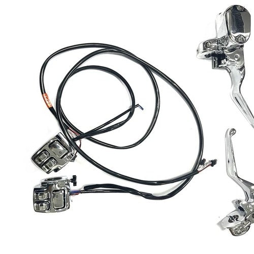 V-Twin 22-1844 Handlebar Control Kit Chrome