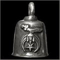 Pewter Motorcycle Gremlin Bell Shriner Sword Star Logo Made in the Usa