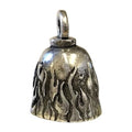 Pewter Motorcycle Gremlin Bell Flamed Flames Fire Burning Made in the Usa