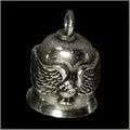 Pewter Motorcycle Gremlin Bell Eagle Spread Wings Made in the Usa