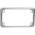 Chrome Plain License Plate Frame for Motorcycles US Size 4" x 7"