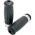 Drag Specialties 0630-0595 Black Rubber Vintage Hand Grips for 1" Electronic Tbw