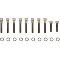Black Chrome Transmission Side Cover Knurled Bolt Kit Harley M8 17-21 Touring