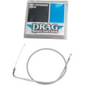 Drag Specialties 0651-0100 Stainless Braided Idle Cable