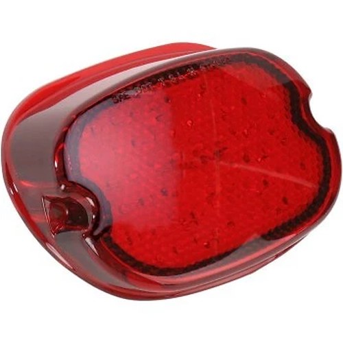 Drag Specialties 2010-0774 Red LED Low-Profile Taillight NO Tag Light Window