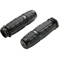 Ciro 54023 Black Chicane Hand Grips for Harley Cable Operated Throttle